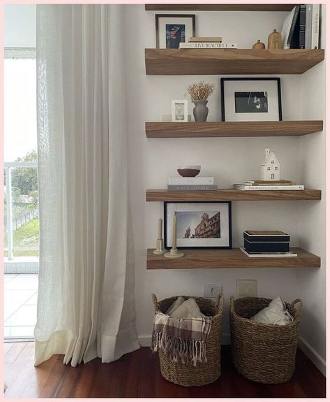 Styling Shelf, Black Apartment, Men Bedroom, Floating Shelves Bedroom, Live Room, Floating Shelves Living Room, Home Decor Cozy, Shelf Decor Living Room, Dopamine Decor