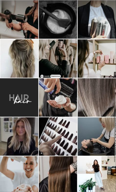 Instagram Hairstylist Feed, Hairdresser Feed Instagram, Hairstylist Ig Content, Instagram Story Ideas Hairstylist, Hair Mood Board Inspiration, Hair Stylist Instagram Feed, Hair Stylist Content Ideas, Beauty Salon Content Ideas, Hair Salon Instagram Feed