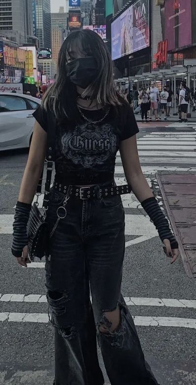 Grudge Outfits, E Girl Outfits, Alt Outfits, Tomboy Style Outfits, Punk Outfits, Alt Fashion, Fit Ideas, Swaggy Outfits, Tomboy Fashion