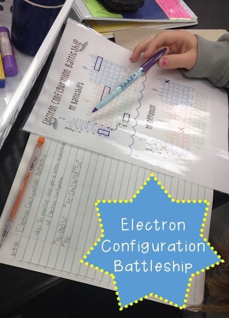 It's AAAllgood: Electron Configuration Battleship Atom Structure, Chemistry Ideas, Chemistry Activities, Science Chart, Ap Chemistry, Chemistry Classroom, Electron Configuration, General Science, Science Games