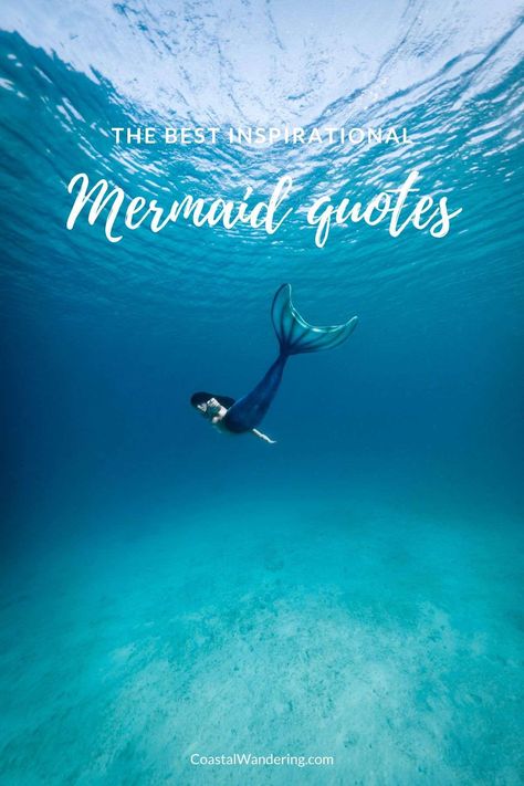 Underwater Captions Instagram, Water Baby Captions, Mermaid Quotes Aesthetic, Mermaid Sayings Quotes, Mermaid Instagram Captions, Mermaid Captions For Instagram, Mermaid Quotes Inspirational, Quotes About Mermaids, Mermaid Captions