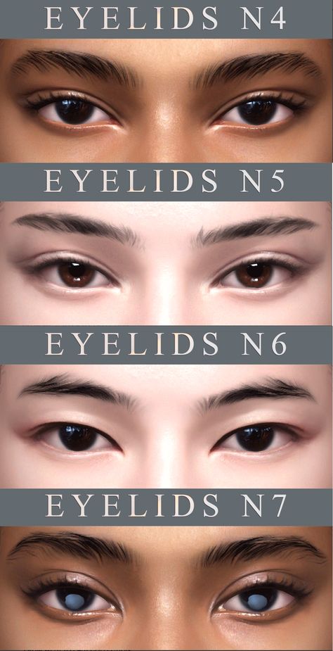 Eyelid Cc Sims 4, Eyes Sims 4 Cc Preset, Sims 4 Face Presets Eyes, Sims 4 Eye Mods, Eyelid Sims 4 Cc, Eye Bags Sims 4 Cc, Sims 4 Body Types, Sim4 Cc Eyes, Skin Detail Sims 4 Cc