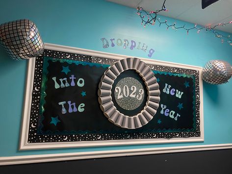 Disco Ball Bulletin Board, Ra Door Decs, Nanny Life, Diy Bulletin Board, Resident Assistant, Door Decs, School Bulletin Boards, Classroom Door, Board Ideas