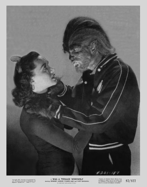 I Was a Teenage Werewolf (1957) Publicity Still I Was A Teenage Werewolf, Cheesy Movies, Classic Monster Movies, Teenage Werewolf, Pennywise The Dancing Clown, Michael Landon, Vampires And Werewolves, Famous Monsters, Horror Monsters