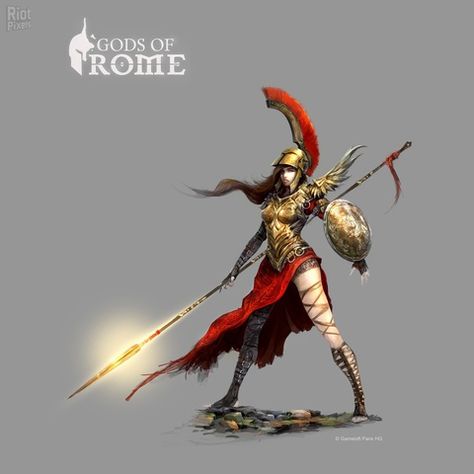 Gods of Rome - game artworks at Riot Pixels God Concept Art, Concept Art Character Design, Ancient Greek Goddess, Greek Warrior, Greek Mythology Art, Athena Goddess, Concept Art Character, Paris Art, Mythology Art