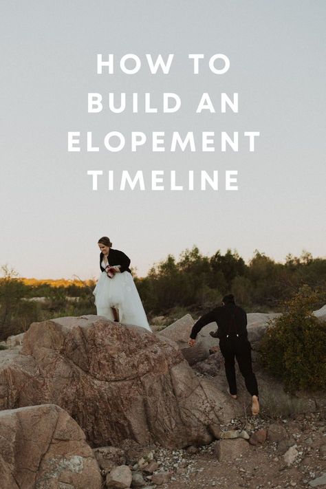 Sunrise Elopement Timeline, Elopement Day Schedule, Elopement Set Up Ideas, Unique Elopement Ideas, Elopement Itinerary, Elopment Ideas, Elopement With Family, Planning Elopement, Elopement Timeline