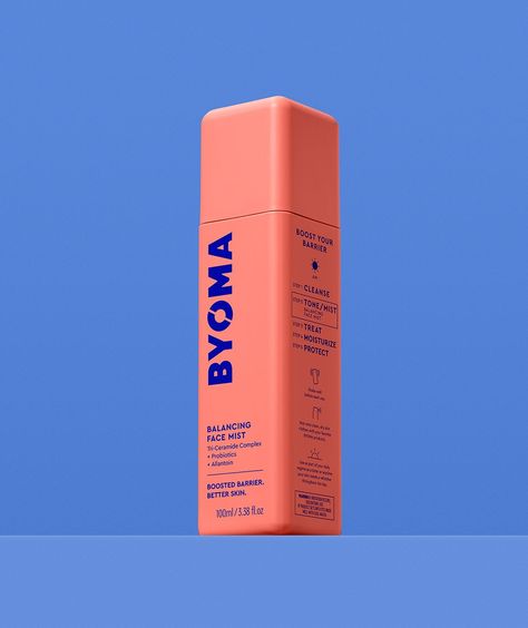 Facial Toners & Mists | BYOMA UK Mist Drawing, Mist Packaging, Face Clay Mask, Skin Branding, Byoma Skincare, Products Photoshoot, Face Clay, Skincare Preppy, Self Care Items