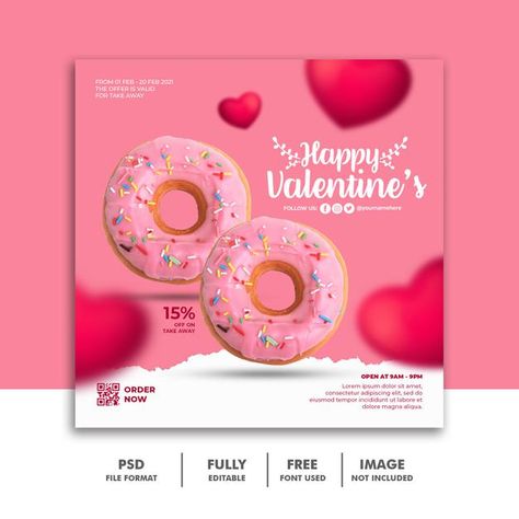 Valentines Social Media Design, Valentines Day Post Social Media, Valentines Social Media Posts, Valentine Banner Design, Valentine Social Media Post, Valentine Social Media, Cake Business Plan, Valentines Social Media, Valentines Day Post