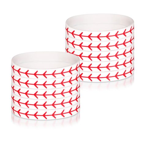 PRICES MAY VARY. Content & Size: You will receive 10 pieces of baseball bracelets, which perimeter is about 20.2cm/7.95 inch, diameter is about 6.4cm/2.52 inch and height is about 1.2cm/0.47 inch. Sufficient quantity and suitable sizes will meet your needs. Premium Material: This baseball wristband is made of soft silicone, which is reliable, elastic, long-lasting, not easy to fade and break and comfortable to wear. You can use it with confidence. Exquisite Design: These patterns on these sports Baseball Bracelets, Baseball Team Gifts, Gifts For Boy, Baseball Team Gift, Baseball Bracelet, Motivational Bracelets, Women Baseball, Baseball Women, Ball Bracelet