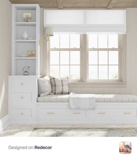 Window Seat Ideas, Bedroom Window Seat, Window Seat Design, Kids Interior Room, Enjoy Nature, Storage Bed, Home Room Design, Window Seat, Studio Apartment