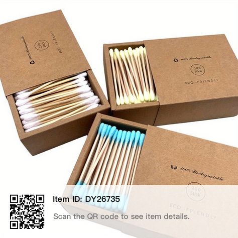 Q Tips, Cotton Swabs, Q Tip, Cotton Buds, Ear Cleaning, Wood Sticks, Cardboard Packaging, Cotton Swab, Cleaning Materials