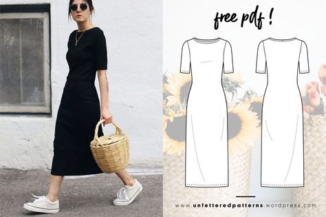 Free Pdf Sewing Patterns, Sewing Projects Clothes, Diy Vetement, Free Sewing Pattern, Kleidung Diy, Ropa Diy, Diy Sewing Clothes, Clothes Sewing Patterns, Diy Couture