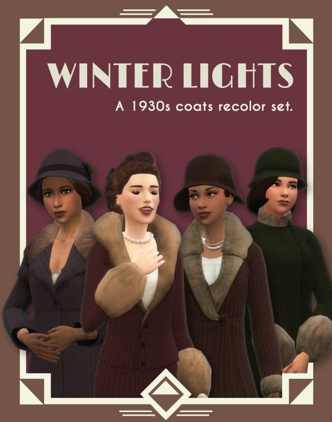 Winter Lights Set Sims 4 Decades Challenge, Winter Lights, Sims 4 Mm Cc, Sims 4 Body Mods, Tumblr Sims 4, Sims 4 Dresses, Sims 4 Mm, Sims4 Clothes, Sims 4 Cc Packs