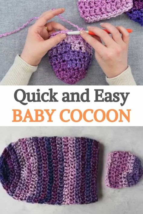 Crochet Swaddle Sack, Crochet Cocoon Pattern Free, Sweater Patterns Crochet, Baby Swaddle Pattern, Crochet Cocoon Pattern, Crochet Swaddle, Crochet Baby Cocoon Pattern, Baby Cocoon Pattern, Preemie Crochet