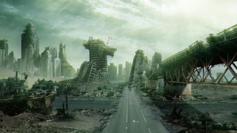 post apocalypse Art Apocalypse, Post Apocalyptic City, Apocalypse World, Apocalypse Aesthetic, Post Apocalyptic Art, Apocalypse Art, Apocalypse Survival, Post Apocalypse, Matte Painting