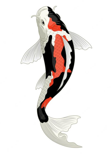 Koi Fish Quilts, Koi Fish Drawing Color, Koi Fish Outline, Tancho Koi, Koi Fish Drawing Tattoo, Koi Fish Colors, Karp Koi, Tato Ikan Koi, Butterfly Koi