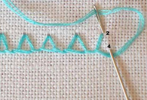 Closed Blanket Stitch Closed Blanket Stitch, Blanket Stitch Tutorial, Embroider Ideas, Needlepoint Stitch, Herringbone Stitch, Contemporary Embroidery, Stitch Tutorial, Hand Work Embroidery, Penny Rugs