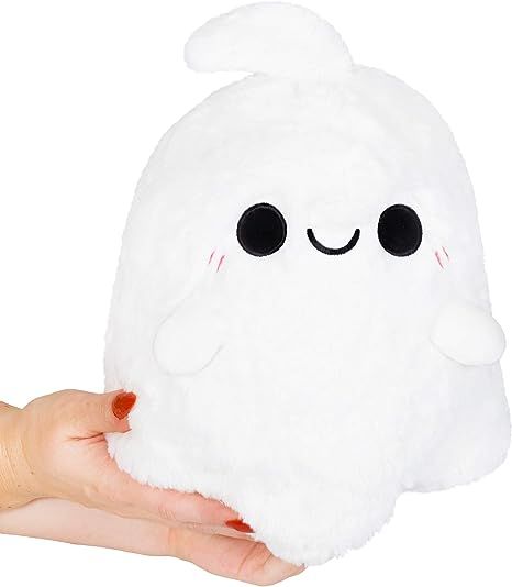 cute white ghost plush pillow soft the Mini Squishable Spooky Ghost believes in YOU! He wants you to succeed in bobbing for apples! Iq Kids, Designer Fans, Banana Man, Spooky Ghost, Teddy Bear Plush, Kids Boxing, Toy Figures, Just Giving, Halloween Gifts