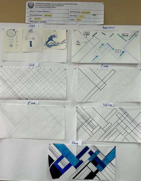 Axis In Architecture, Linear Composition Architecture, Linear Composition, Grid Composition, Basic Design Principles, Memory Drawing, Nature Photography Trees, Dark Color Palette, Elements And Principles