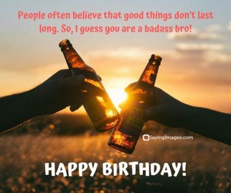 Happy Birthday Wishes for Brother #happybirthdaywishesforbrother #birthdaywishesbrother #sayingimages Drinking Toasts, Beer Puns, Beer Memes, National Beer Day, Beer Case, Great Jokes, Beer Quotes, Dry January, Alcohol Humor