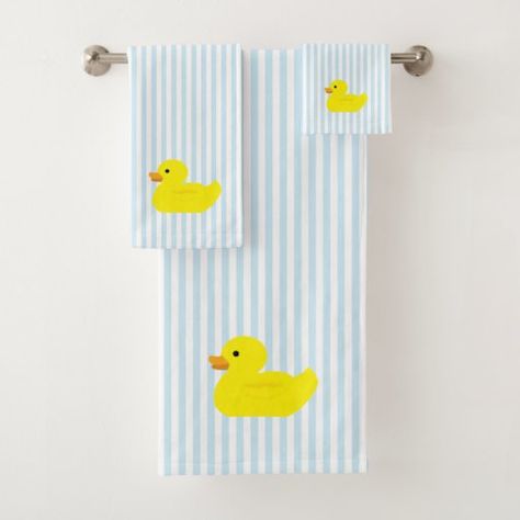 Rubber Duck Painting Bath Towel Set Rubber Duck Bathroom Ideas, Rubber Duck Painting, Kids Bathroom Paint, Rubber Duck Bathroom, Rubber Duck Birthday, Duck Bathroom, Duck Painting, Duck Party, Duck Decor