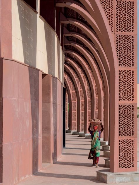 Urban bazar – Archom Consultancy, Awadh Shilpgram, Lucknow, Uttar Pradesh, India, 2016 Lucknow Architecture, Modern Arch Architecture, Arcade Architecture, India Architecture, Arch Architecture, Indian Architecture, Islamic Architecture, Traditional Architecture, Facade Architecture