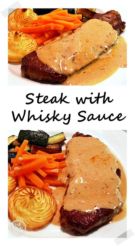 Steak Sauce Easy, Steak And Whiskey, Whisky Sauce, Steak Sauce Recipes, Whiskey Sauce, Best Meals, Restaurant Dishes, Steak Sauce, Favourite Food