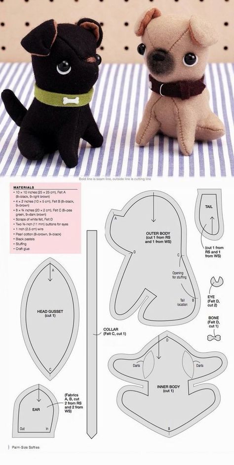 pug plush pattern cute sewing pattern printable Diy Sy, Baby Mobil, Sewing Templates, Soft Toy Patterns, Cute Sewing Projects, Animal Sewing Patterns, Plushie Patterns, Sewing Stuffed Animals, Costura Diy