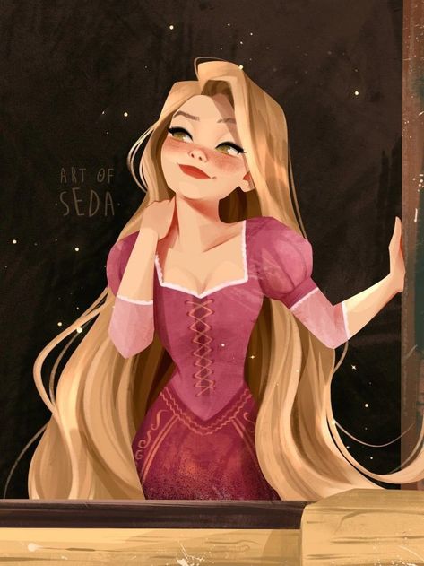 Disney Art Style, Disney Character Art, Disney Princess Artwork, Princess Drawings, Disney Rapunzel, Disney Princess Pictures, Disney Tangled, Old Disney, Pinturas Disney