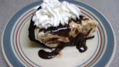 Chart House Mud Pie - Copycat Recipe - Food.com Easy Ice Cream Pie, Mud Pie Dishes, Mud Pie Recipe, Hot Fudge Topping, Ice Cream Pie Recipe, Chart House, Chocolate Wafer, Ice Cream Pie, Fruit Chocolate