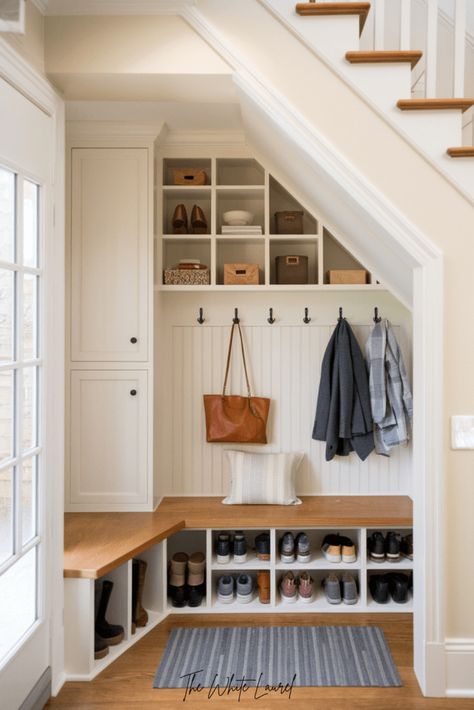 10 Creative Drop Zone Ideas For A Clutter-Free Entryway - THE WHITE LAUREL Drop Zone Ideas, Drop Zone, Clutter Free, Entryway, White