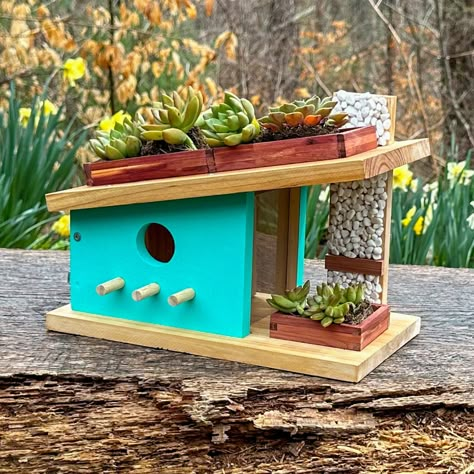 Creative Bird Houses, Modern Birdhouses, Homemade Bird Houses, Model Village, Bird Houses Ideas Diy, Beautiful Birdhouses, Bird House Feeder, Woodworking Kits, Bird House Plans