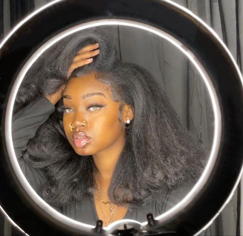 Hairstyles On Blown Out Hair, Blown Out Natural Hairstyles, Blown Out Natural Hair, Blown Out Hair, Natural Hair Blowout, Natural Hair Woman, Puffy Hair, Perfect Blowout, Face Health