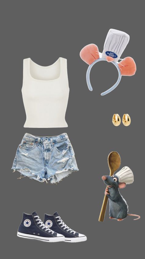 Princess Disneybound, Epcot Outfit Ideas, Epcot Outfit, Disney Outfit Inspo, Ratatouille Disney, Disney Park Outfit, Disney Bound Outfits Casual, Universal Studios Outfit, Disney Trip Outfits