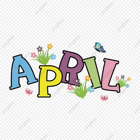 April Clipart, April Images, Cartoon Grass, Grass Decoration, Arts Month, Pink Flowers Background, Clipart Flowers, Hello April, April Flowers