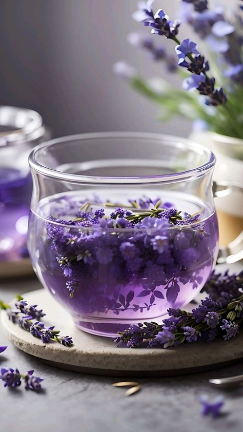 Lavender Aesthetic Lavender, Purple Tea, Infp Personality, Lavender Tea, Molton Brown, Flower Tea, Lavender Flowers, Digital Art Tutorial, Elegant Decor