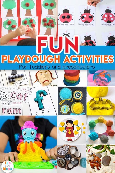 These fun playdough activities are perfect for toddlers and preschoolers to strengthen those fine motor skills and future handwriting too! via @funwithmama 30 Day Kindness Challenge, Dough Activities For Kids, Pumpkin Sensory, Sensory Play For Babies, Make Playdough, Play Dough Activities, Monster Pumpkin, Play Dough Recipes, Diy Playdough