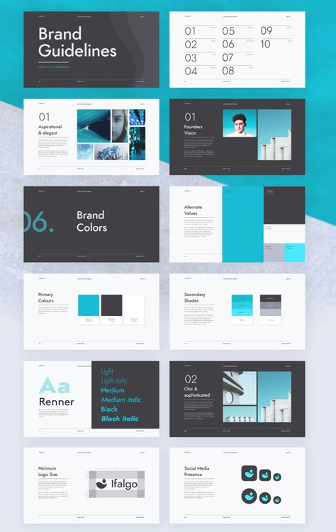 Minimal Brand Identity, Brand Template, Brand Guidelines Design, Identity Guidelines, Brand Identity Guidelines, Guideline Template, Brand Guidelines Template, Next Brand, Brand Manual