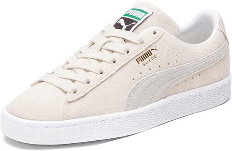 Amazon.com | PUMA Women's Suede Classic Sneakers, Marshmallow/Puma White, 7.5 Medium US | Fashion Sneakers Puma Store, Branded Shoes For Men, Us Fashion, Puma White, Puma Suede, Lace Up Sneakers, Puma Women, Pumas Shoes, Sneakers Men Fashion