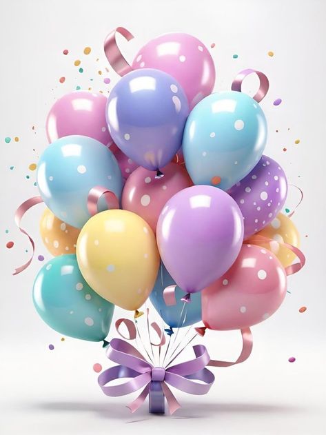 Birthday Phone Wallpaper, Happy Birthday Hot, A Phone Wallpaper, 3d Balloon, Birthday Balloons Pictures, Celebration Balloons, Birthday Greetings Friend, Happy Birthday Art, Happy Birthday Greetings Friends