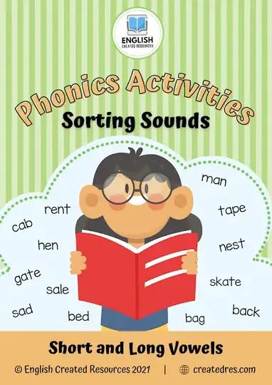 Phonics Activities Sorting Sounds – English Created Resources English Created Resources, Reading For Kids, Read English, English Sounds, Learning Grammar, Basic French Words, English Teaching Resources, Kindergarten Curriculum, English Language Learning Grammar