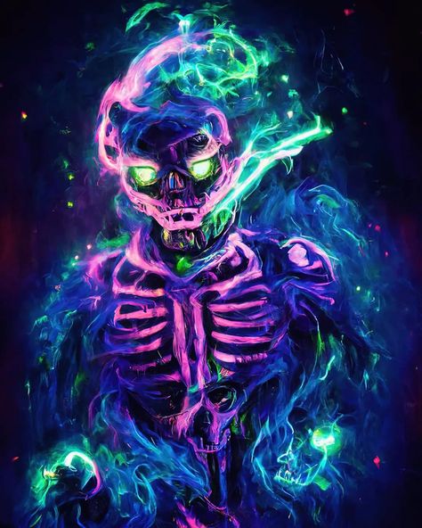 Neon Skeleton, Wall Poster Prints, Skeleton Art, Barn Wood Frames, Back Art, Trends International, Wall Poster, Cafe Decor, Big Canvas Art