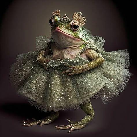 Fancy frog. 2023. Frogs In Clothes, Frog Portrait, Fancy Animals, Frog Fairy, Fairy Animals, Fairy Frog, Frog Pictures, Animal Portraits Art, Frog Art