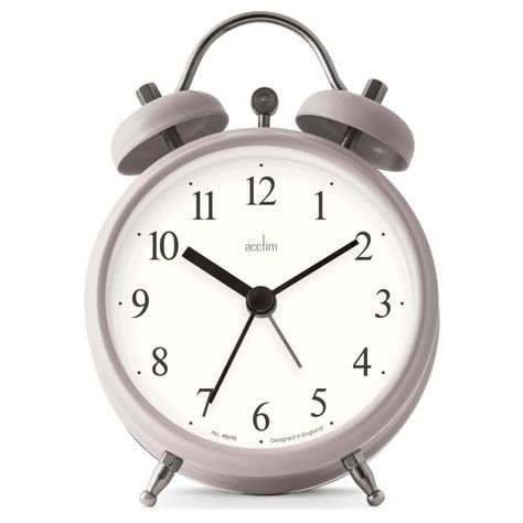 The Acctim Haven Mocha Alarm Clock is a bedside delight which is battery operated. In a grey shade, it will go with a variety of different interior styles aswell as being set with a snooze button and a light allowing you to be able to see the time in the dark. Elegant Mantel, Shelf Clock, Mantel Clocks, Aa Batteries, Aa Battery, Wall Clocks, Alarm Clock, Bowl Set, Room Inspiration