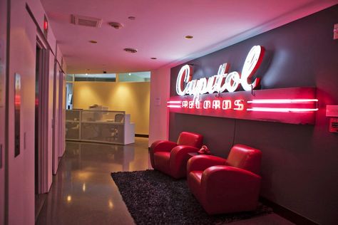 Inside Capitol Records. Curbed L.A. 2020 Vision, Listening Room, Capitol Records, Record Players, Studio Interior, Music Studio, Record Label, Music Record, To Look