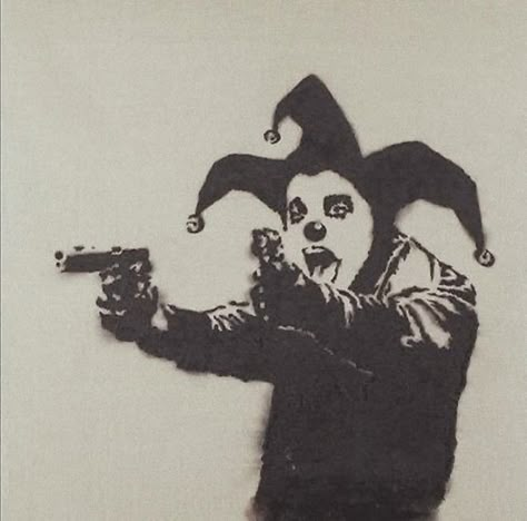 Banksy Street Art, Street Art Banksy, Banksy Graffiti, Insane Clown, Banksy Art, Arte Punk, Arte Inspo, Graffiti Artist, Stencil Art