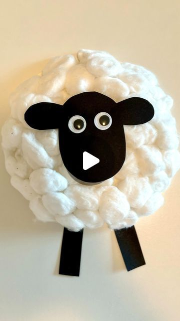 Preschool Activities Animal Theme, Sheep Art For Kids, Sheep Activities For Preschool, Sheep Crafts Preschool, Animal Crafts For Toddlers, Farm Crafts Preschool, Sheep Crafts For Kids, Paper Plate Sheep, K4 Crafts