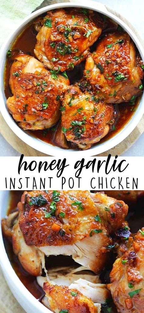 Instant Pot Pasta Recipe, Thighs Chicken, Recipes Oven, Garlic Chicken Recipes, Best Instant Pot Recipe, Oven Chicken, Healthy Instant Pot Recipes, Instant Pot Recipes Chicken, Honey Garlic Chicken