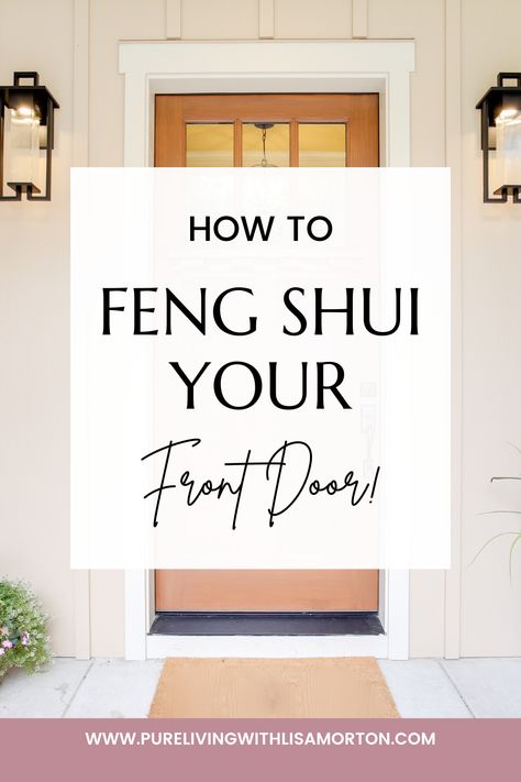 In Feng Shui, the front door of your home, apartment or even business serves as the primary entry point for chi to enter. It is vital that it be laid out properly following Feng Shui principles.  Learn about the front door here! #fengshui #fengshuitips #frontdoor #realestate #fengshuiguide #fengshuiconsultant #fengshuiguide #goodfengshui #springdecor #springinteriordesign #interiordesign Feng Shui Front Door Mat, Feng Shui North Facing Front Door, Feng Shui Front Door Colors, Feng Shui Entryway, Apartment Front Door Decor, Foyer Colors, Feng Shui Front Door, Spring Interior Design, Feng Shui Guide