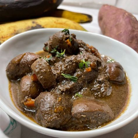 Beef Kidney Recipe Kidney Stew Recipe, Recipes With Kidney Beans, Beef Kidney, Brown Stew Chicken, Beef Steak Recipes, Pork Chop Recipes Baked, Kidney Recipes, Jamaican Dishes, Recipe Beef